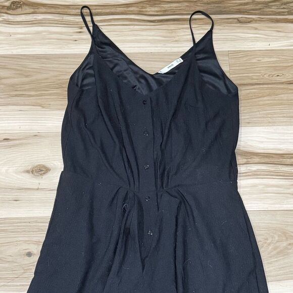 MNG Black Button Up Jumpsuit Women’s XS - Picture 4 of 4
